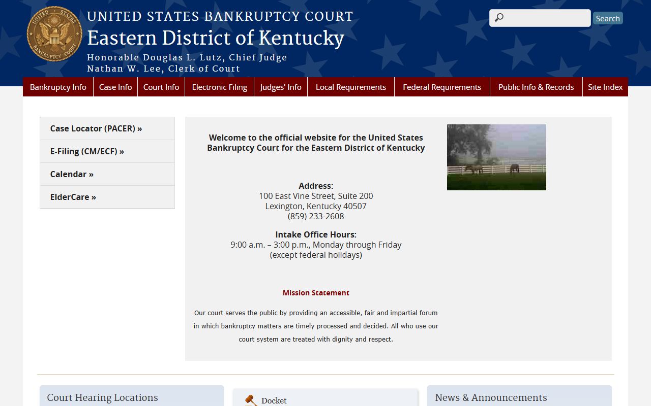 Knott County Circuit Court Eastern District bankruptcy reference