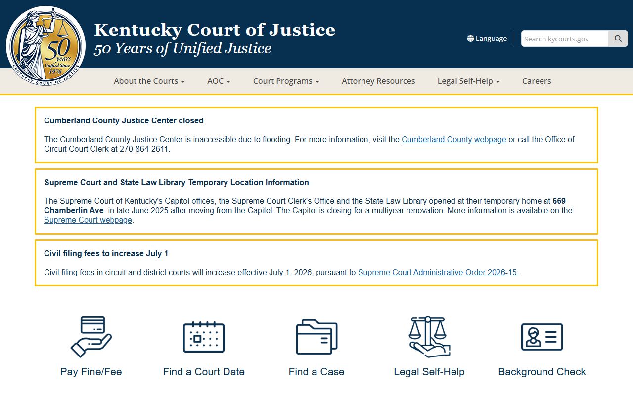 Knott County Clerk records compared with Kentucky court record access