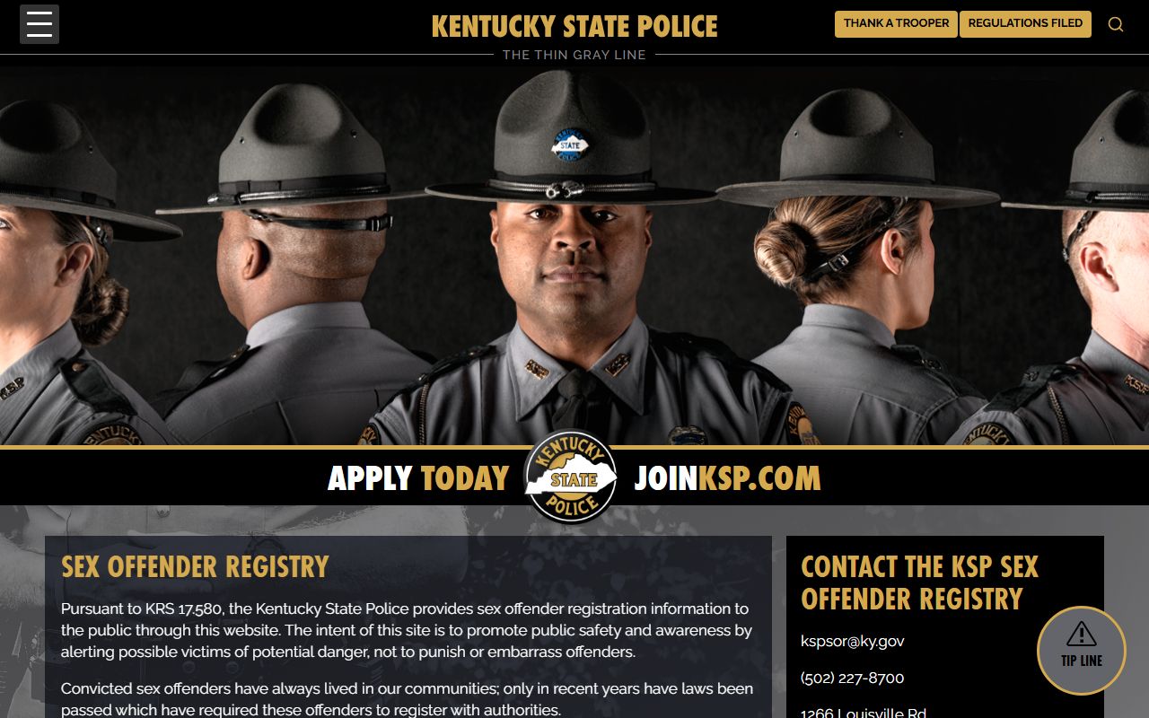 Knott County arrest records and charges KSP sex offender registry information